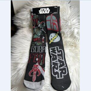 Disney Star Wars Boba Fett Socks *2-Pack* Men’s Shoe Size 6-12 Brand New